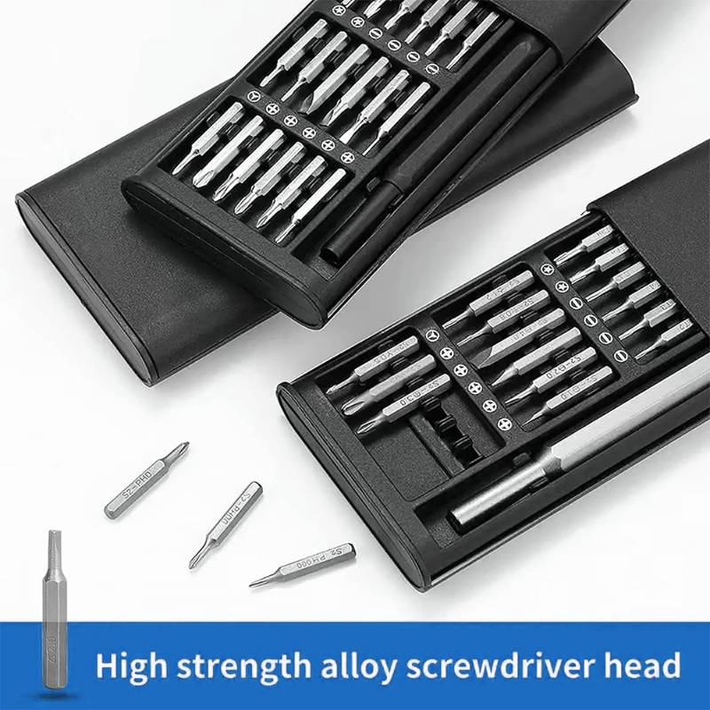 25-in-1 Screwdriver Set with Magnetic Bits – Cross Slot, Hexagonal Precision, DIY Detachable Mini Tool Box, Ideal for Smart Home, PC, and Mobile Phone Repair.LK-AA104