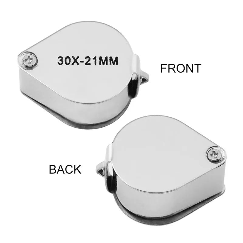 Foldable 10-30X Jewelry Loupe, Pocket Magnifier for Reading and Diamond Inspection, LK-AA83