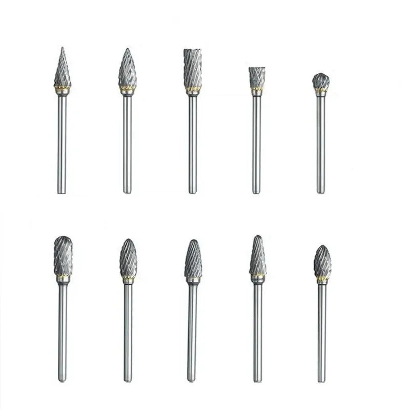 10PCS Tungsten Carbide Burr Set for Woodworking Grinding, LK-AA53