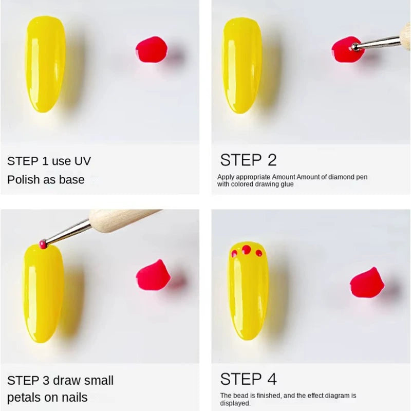 Pro-grade double-sided nail art pen-2