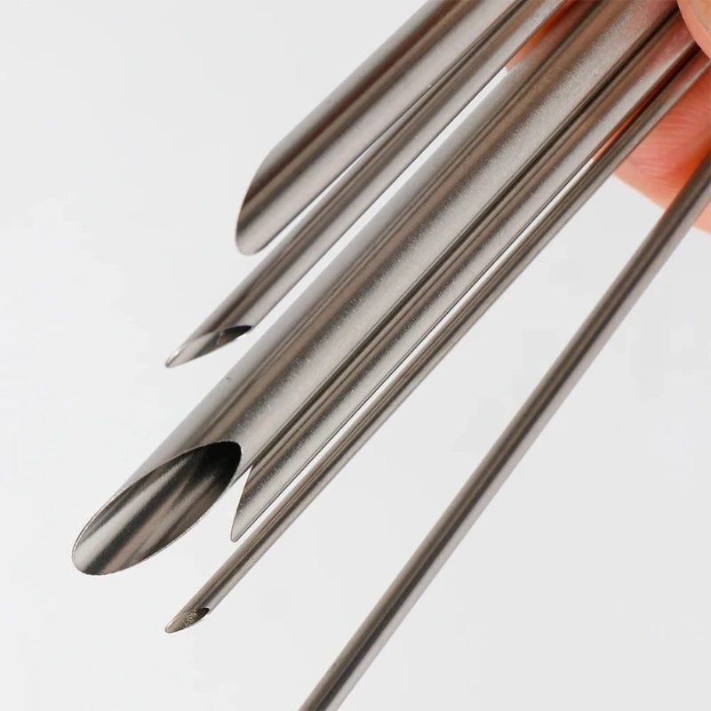 6 Pcs Pottery Stainless Steel Hole Puncher Carving Sculpture Modeling Punching Diy Ceramic Teapot Polymer Clay Tools,LK-AA173