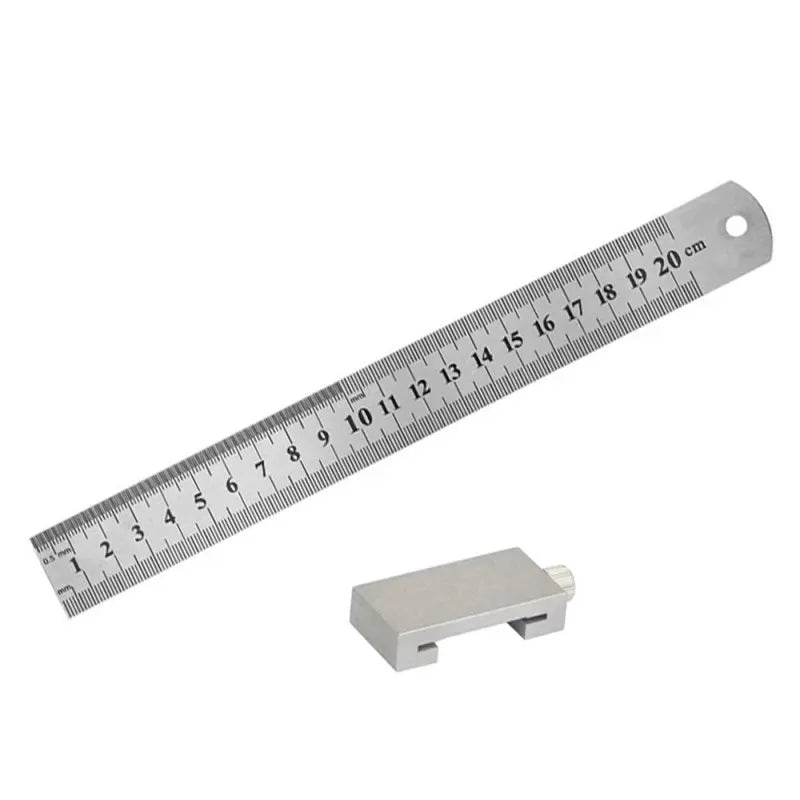 Steel Carpenter's Square with Positioning Block - Accurate Measuring and Marking Tool for Woodworking,LK-AA91