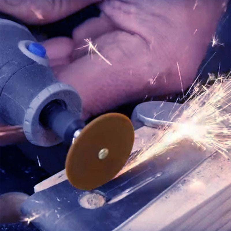 36-Piece Abrasive Cutting Discs Set (24mm) with Mandrels – Grinding Wheels for Dremel Accessories, Rotary Tool Metal Cutting Saw Blades,LK-AA116