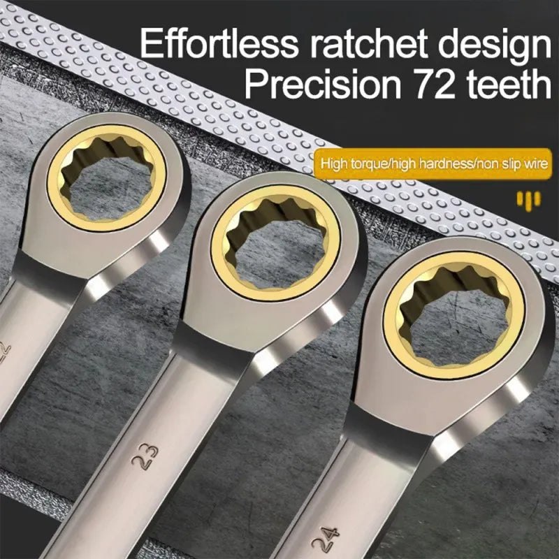 Two-in-One Ratcheting Wrench Set-2