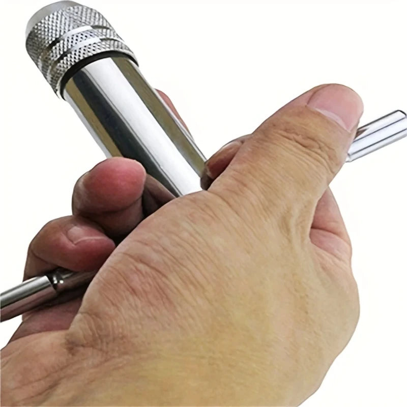 Adjustable T-Handle Ratchet Tap Reamer Hand Manual Holder Wrench M3 M4 M5 M6 M8 Metric Machine Screw Thread Plug T-shaped Tool,LK-AA159