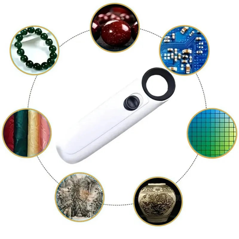 Magnifier with handheld microscope-3