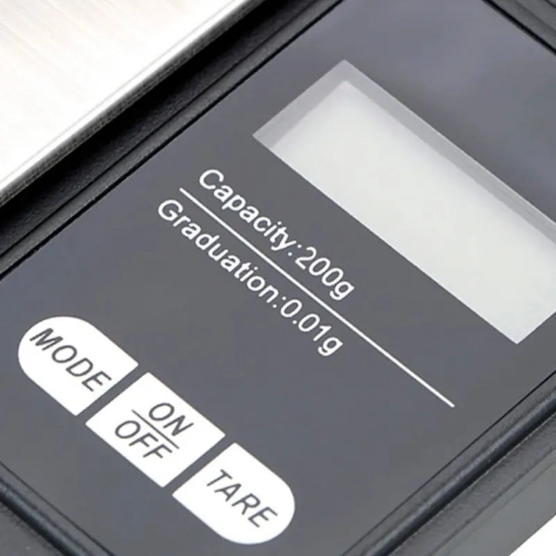 High-Precision 200g/0.01g Digital Pocket Scale with LCD Display β Ideal for Jewelry and Kitchen Weighing,LK-AA93
