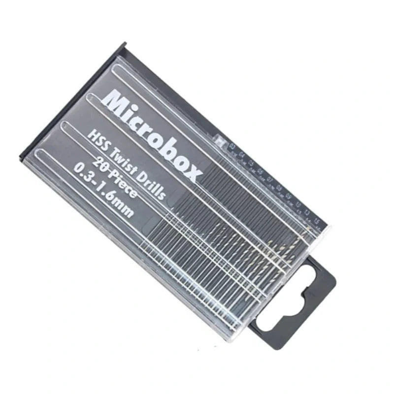 20Pcs Drill Bits For Precision Crafts Jewellery Watch Repair Model Making Hobby Work Electronics 0.3mm-1.6mm Mini HSS Spiral Dri,LK-AA154