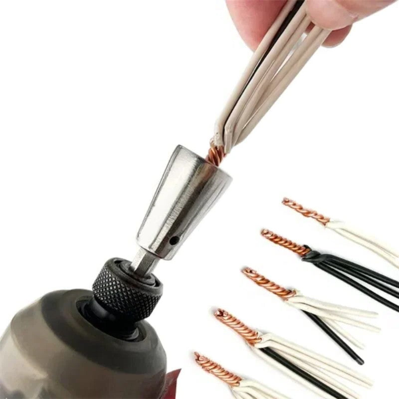 1PC Wire Twisting Tool – Quick Twist Multi-Tool for Electricians, Compatible with Power Drill Drivers, Cable Connector Twisting Device,LK-AA118