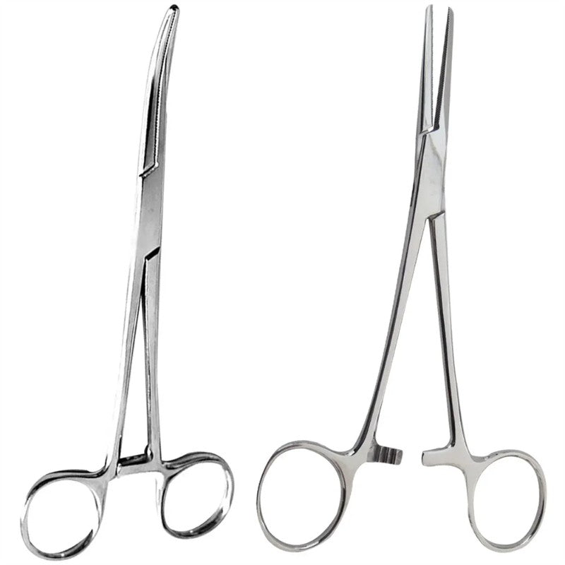 Stainless Steel Bent-Nose/Straight Curved Locking Hemostatic Forceps PS Clamp Pliers, Available in 16/18/20 cm Scissors Pliers.LK-AA105