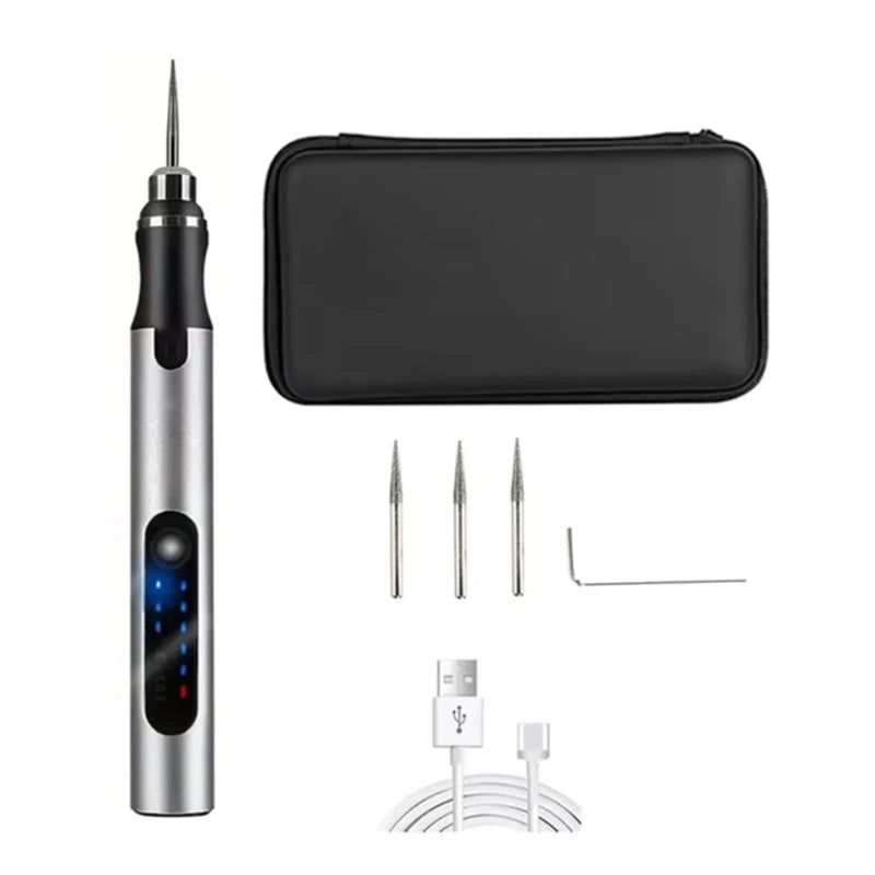USB Cordless Rotary Tool Kit Woodworking Engraving Pen DIY For Jewelry Metal Glass Mini Wireless Drill,LK-AA214