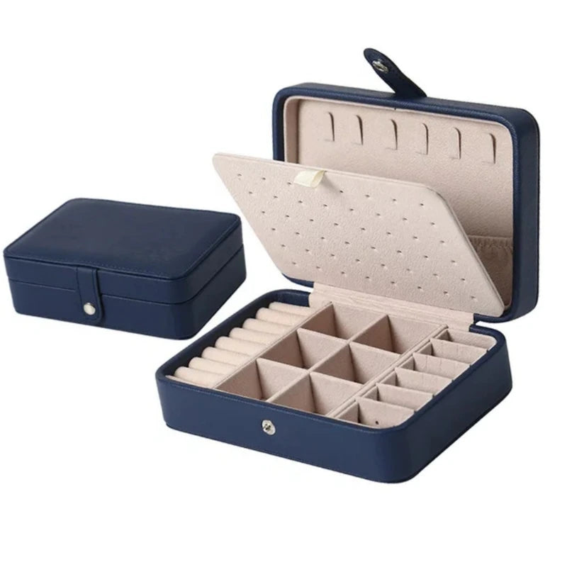 Korean Version Simple Ins Style Portable Jewelry Storage Box 2023 New High-end Exquisite Large Capacity Travel Jewelry Bag,LK-AA150