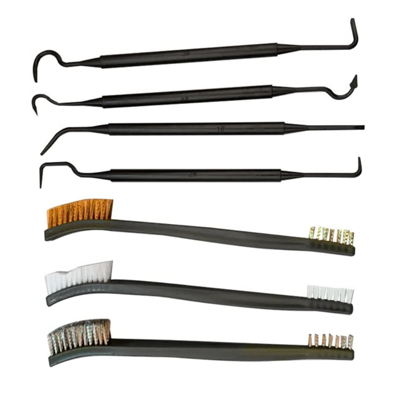 3-Piece Mini Wire Brush Set for Cleaning and Polishing – Stainless Steel, Brass, Nylon, Double-End, Metal Rust Removal Tool,LK-AA103