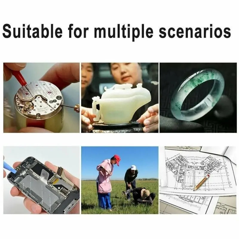 2x LED Magnifying Headband with 8x 15x 23x Lenses, LK-AA39