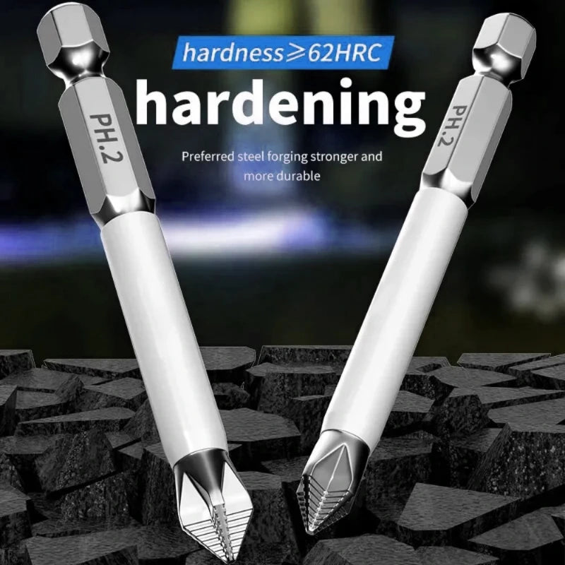 6 PCs Non-Slip Magnetic Cross Head Electric Driver Set - High Hardness Hand Drill Bits Household Electric Screwdrivers,LK-AA240