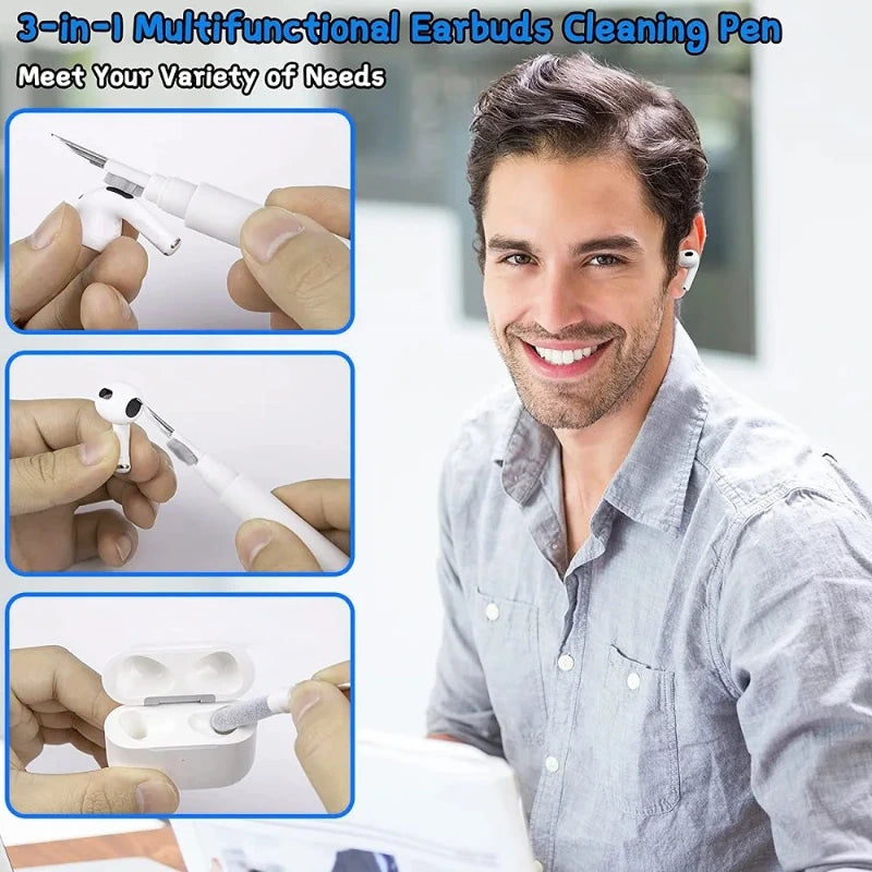 Cleaner Sets for Bluetooth Earphone Airpods Pro 1 2 3 Earbuds Case Cleaning Kit Pen Brush for Samsung Xiaomi Huawei Airdots,LK-AA147
