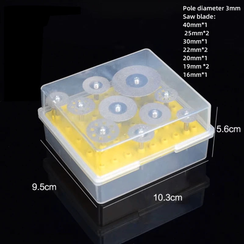 50 Pcs Diamond Grinding Heads Set – Coated Drill Bit Abrasive Burrs, 2.35mm for Polishing Jewelry, Glass, Marble,LK-AA199