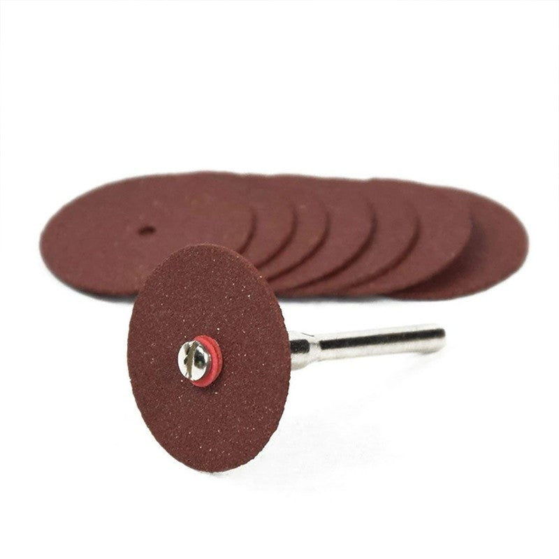 36-Piece Abrasive Cutting Discs Set (24mm) with Mandrels – Grinding Wheels for Dremel Accessories, Rotary Tool Metal Cutting Saw Blades,LK-AA116