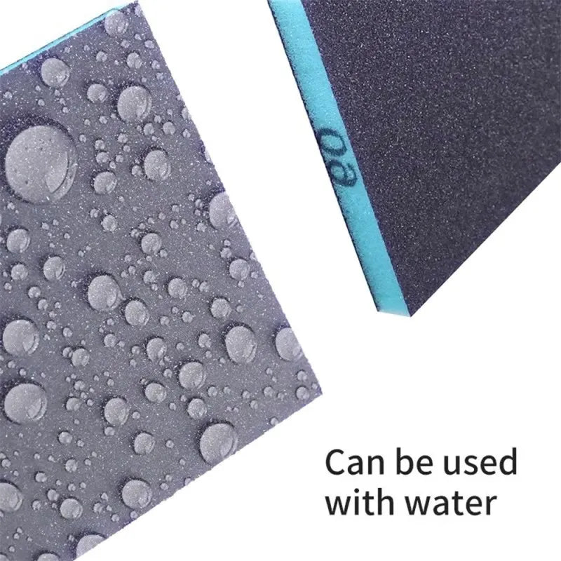 6PCS Reusable Sanding Sponges, 60-320 Grit Wet/Dry Abrasive Blocks for Polishing Metal and Wood,LK-AA96