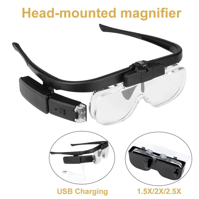 Rechargeable Vision Aid Glasses-4