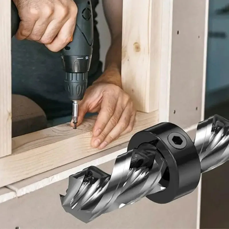 Adjustable Drill Bit Depth Stop Collar Kit with Hex Wrench and Positioning Rings,LK-AA98