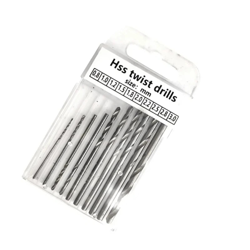 Blue Extended Semi-automatic 0.5-3mm Hand Twist Drill Amber Plastic Circuit Board Drilling Tool Twist Drill Set,LK-AA156