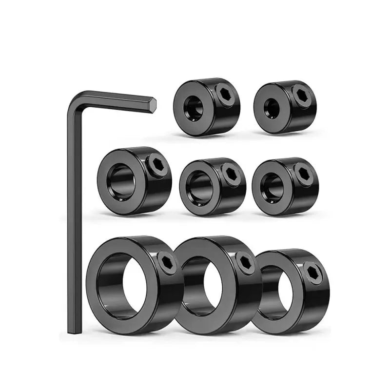 Adjustable Drill Bit Depth Stop Collar Kit with Hex Wrench and Positioning Rings,LK-AA98