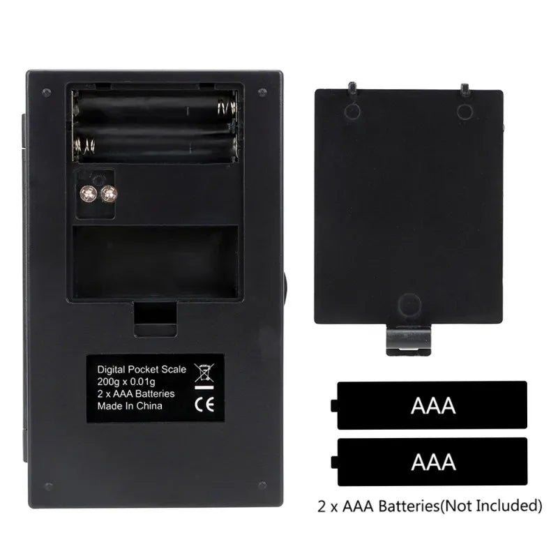 High-Precision 200g/0.01g Digital Pocket Scale with LCD Display β Ideal for Jewelry and Kitchen Weighing,LK-AA93