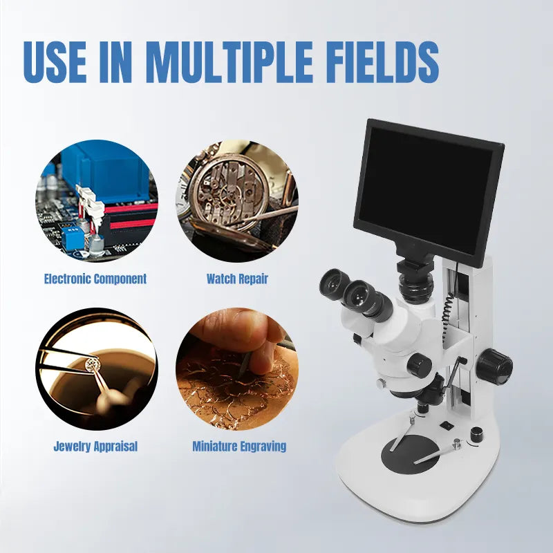 Trinocular Optical 7X-45X Stereo Microscope,LK-MS04B