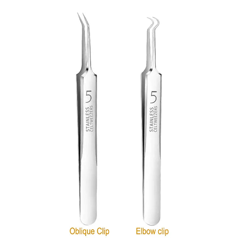 3-Piece Ultra-Fine Tweezers Set for Acne and Blackhead Removal, LK-TW13