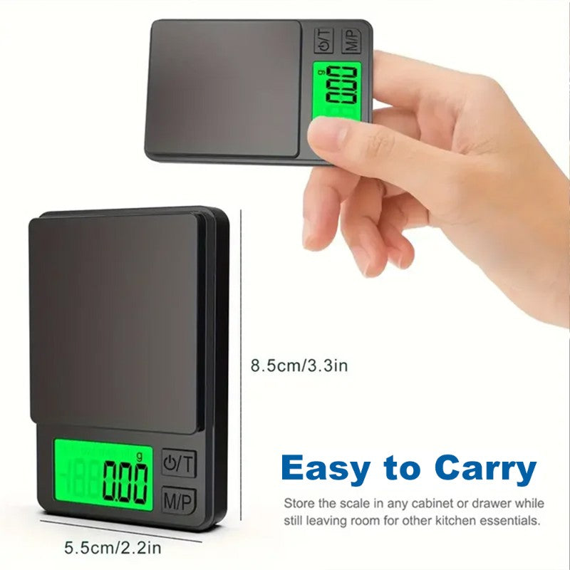 500g x 0.01g Precision Digital Jewelry Scale – High Accuracy Portable Gram Scale with Calibration Function & Clear Display, Ideal for Kitchen & Lab Use,LK-AA108