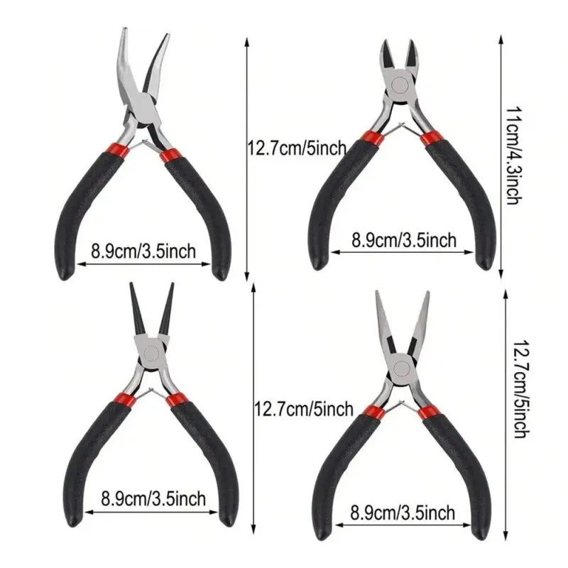 4-Piece Pliers Set for Jewelry Crafting-4