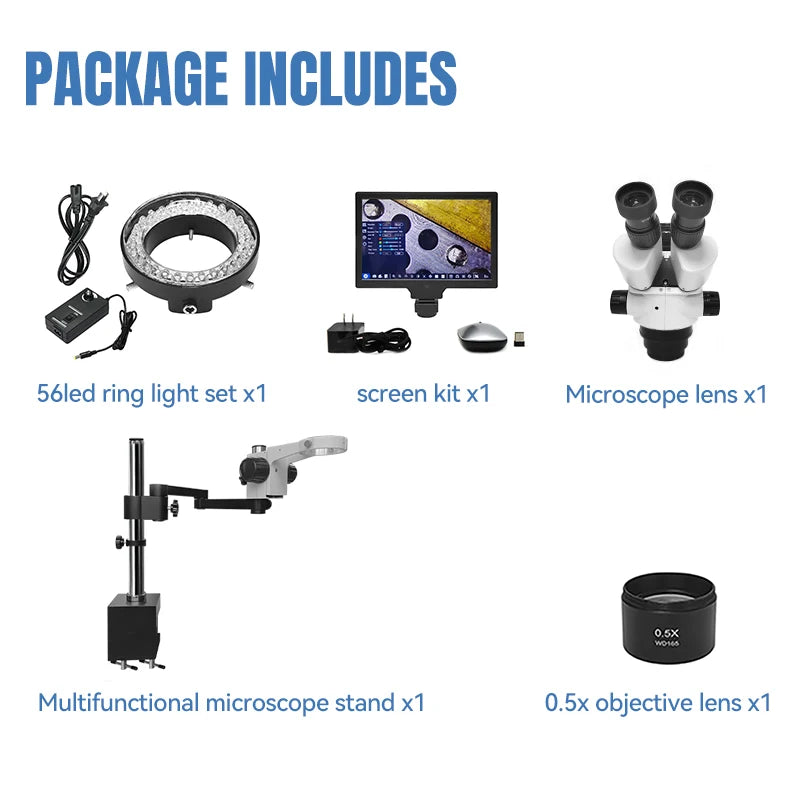 Stereo Zoom Microscope with Digital, LK-MS03B