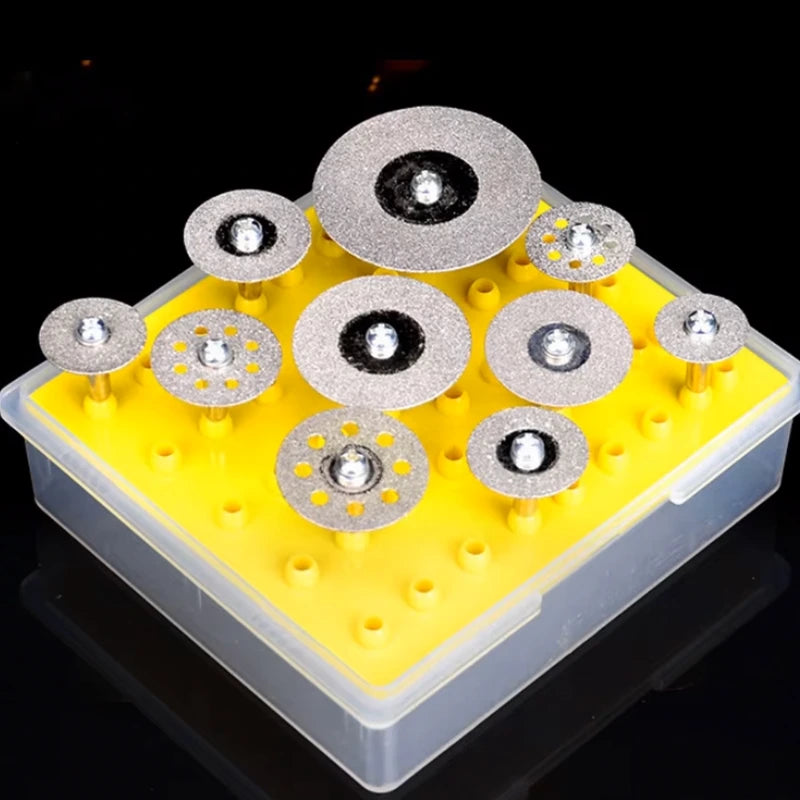 50 Pcs Diamond Grinding Heads Set – Coated Drill Bit Abrasive Burrs, 2.35mm for Polishing Jewelry, Glass, Marble,LK-AA199