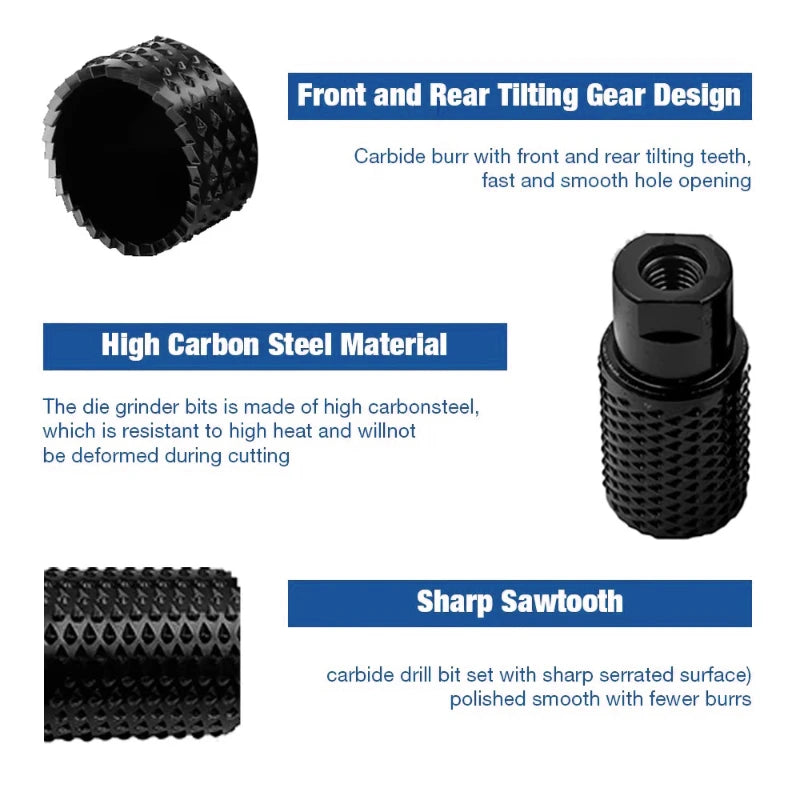 M10/M14 Round Head Rotary Grinder – Hole Opener & Angle Grinder Accessories for Metal and Wood Carving,LK-AA201