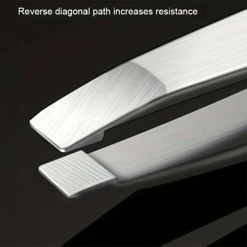 4-Piece Tweezers Set for Eyebrow Plucking and Hair Removal, LK-AA29