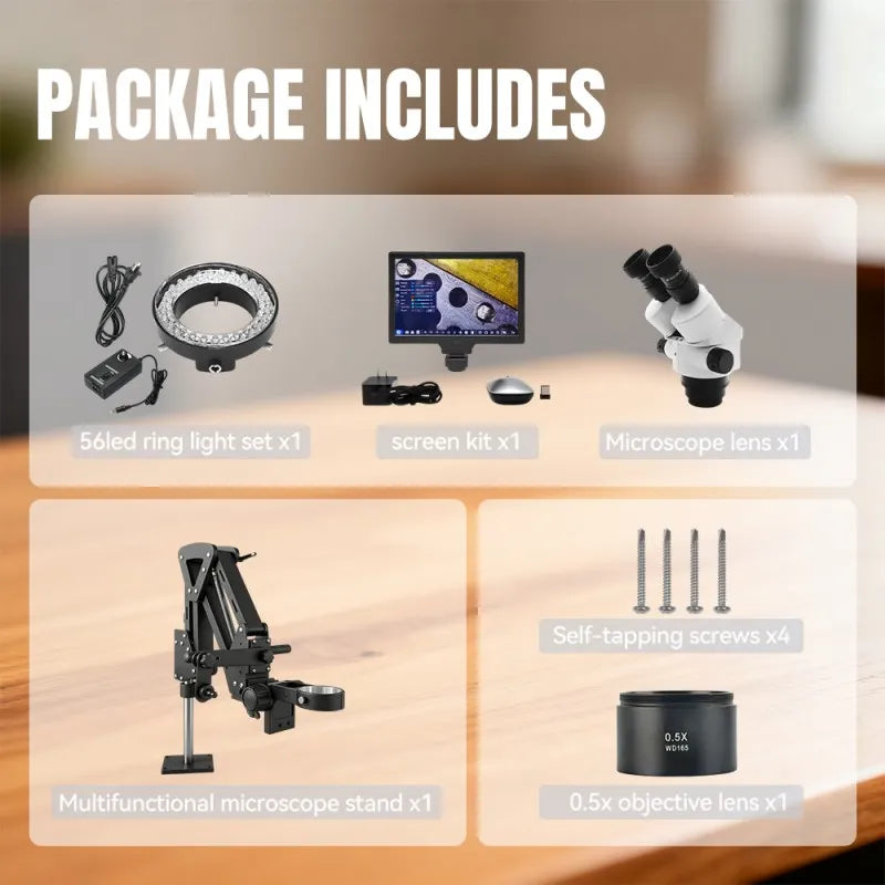 Professional trinocular stereo microscope LK-MH04B