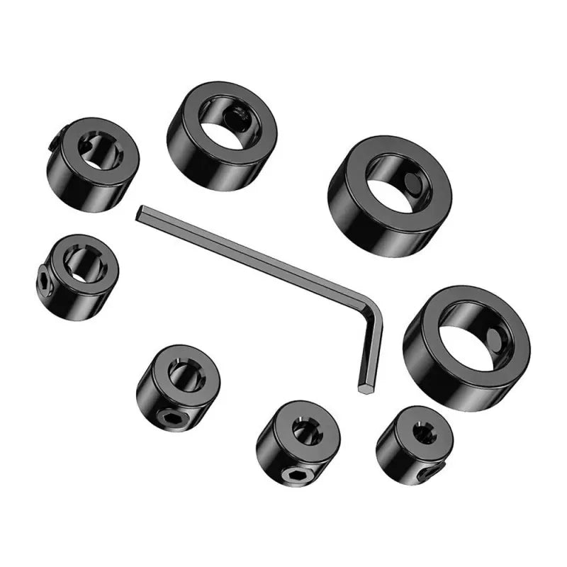Adjustable Drill Bit Depth Stop Collar Kit with Hex Wrench and Positioning Rings,LK-AA98