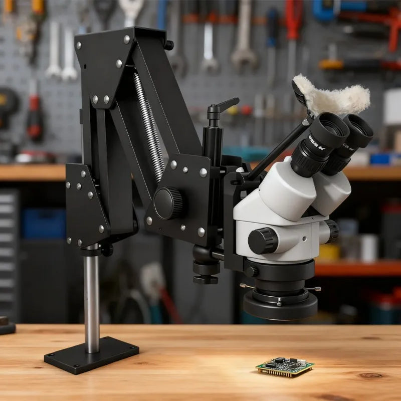 Binocular Stereo Microscope with Adjustable Magnification LK-MS01A-W