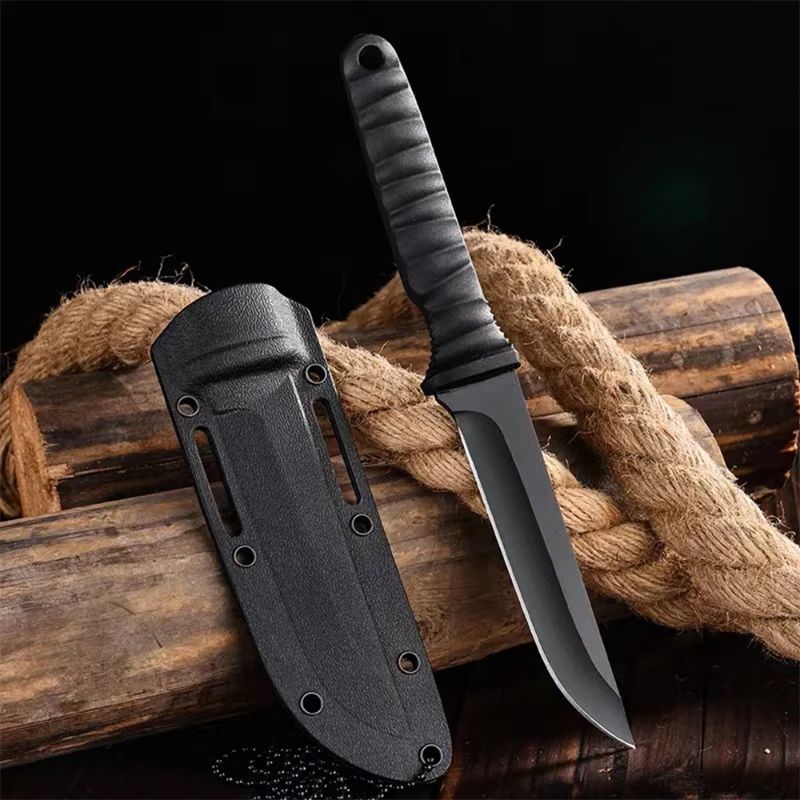 Outdoor EDC Self-Defense Knife, High-Hardness Survival Knife for Outdoors, Camping, and Climbing – Stainless Steel Blade,LK-AA120