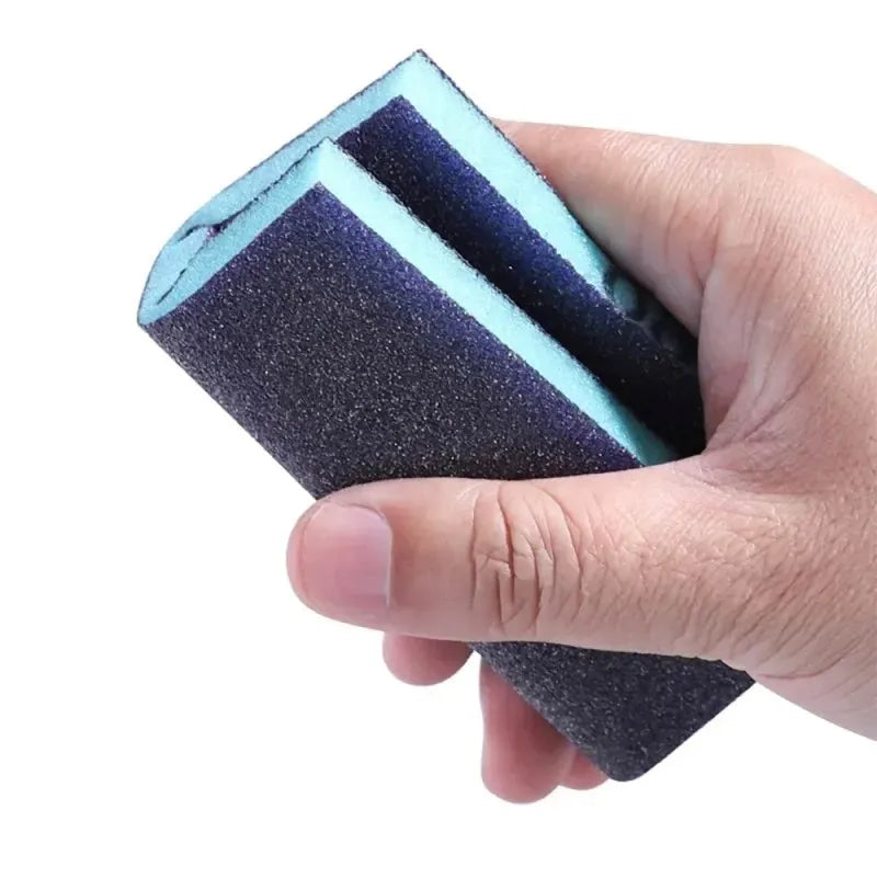 6PCS Reusable Sanding Sponges, 60-320 Grit Wet/Dry Abrasive Blocks for Polishing Metal and Wood,LK-AA96