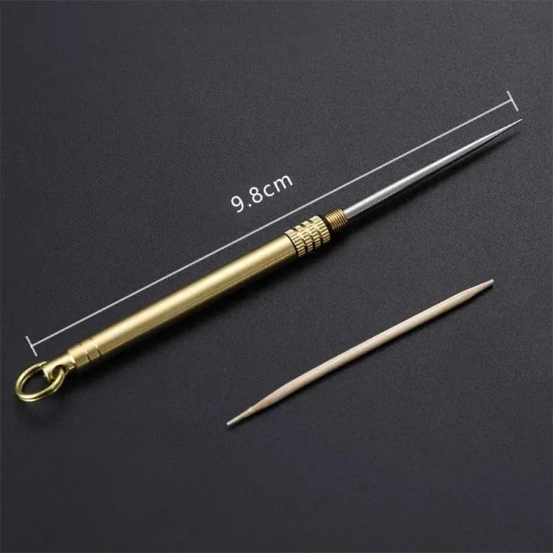 Compact Titanium Toothpick Box-5