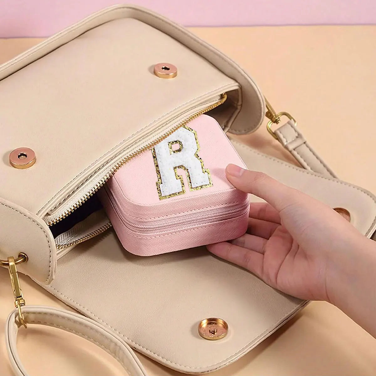 New creative letter jewelry box portable travel ring necklace earrings stud earrings earrings earrings earrings storage box,LK-AA245