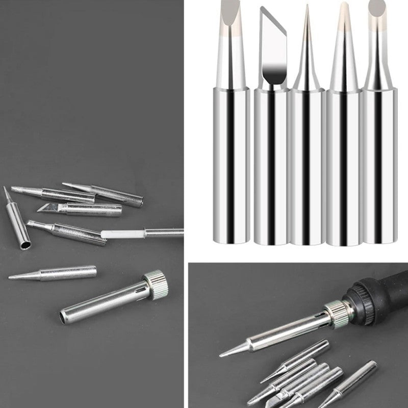 Adjustable Temperature 7-in-1 Electric Soldering Iron Kit, 60W Welding Repair Tool, LK-AA77