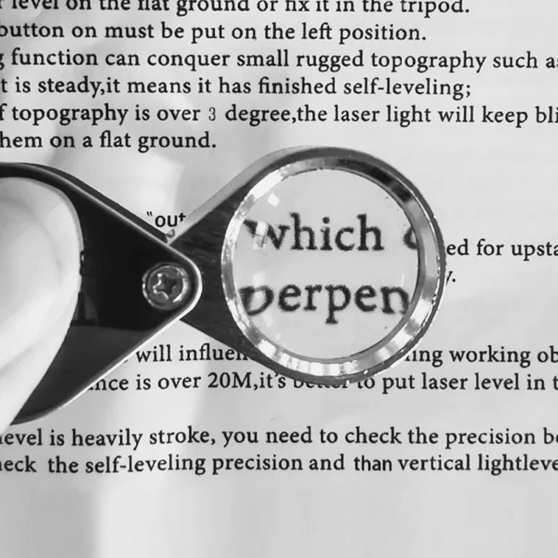 Foldable 10-30X Jewelry Loupe, Pocket Magnifier for Reading and Diamond Inspection, LK-AA83