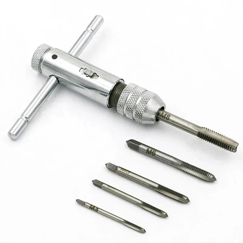 Adjustable T-handle ratchet tap