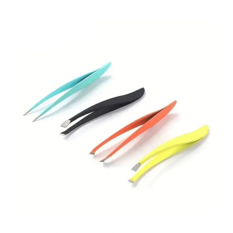 Stainless steel eyebrow tweezers-6