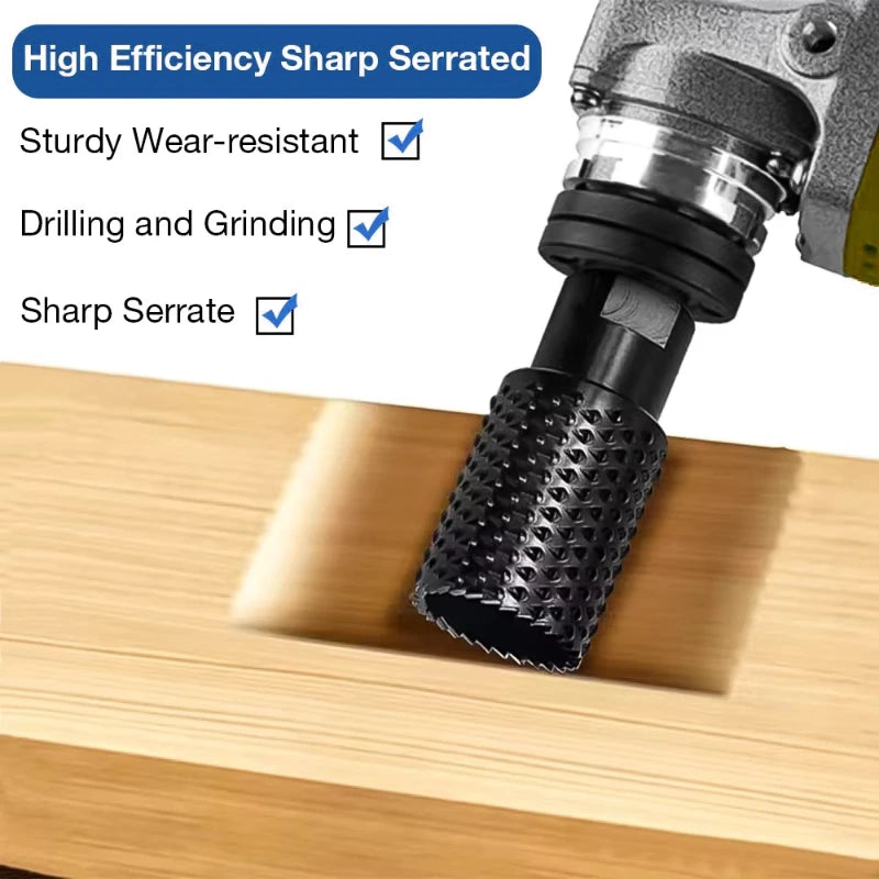 M10/M14 Round Head Rotary Grinder – Hole Opener & Angle Grinder Accessories for Metal and Wood Carving,LK-AA201