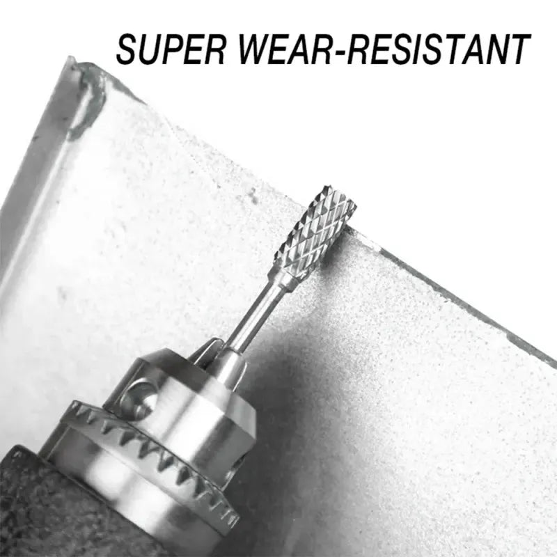 Tungsten Carbide Burr Set 1/4" For Woodworking Drilling and Metal Carving, LK-AA55