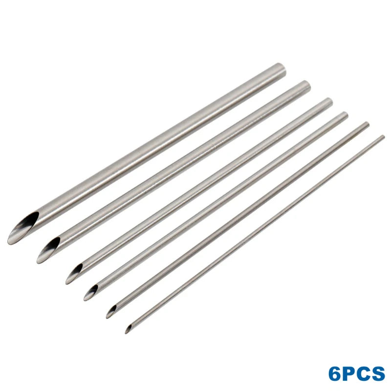 6 Pcs Pottery Stainless Steel Hole Puncher Carving Sculpture Modeling Punching Diy Ceramic Teapot Polymer Clay Tools,LK-AA173